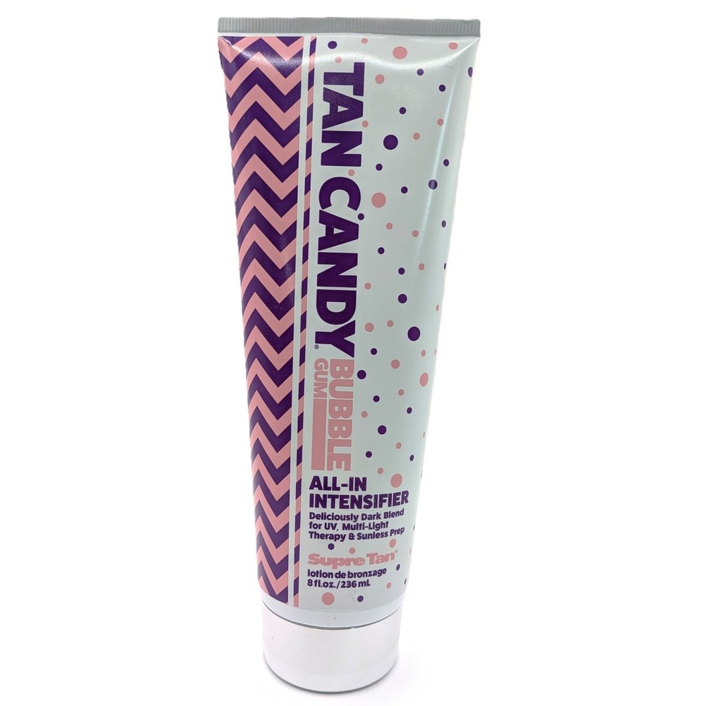 Supre Tan Tan Candy Bubble Gum All-In Intensifier Tanning Bed Lotion 8oz